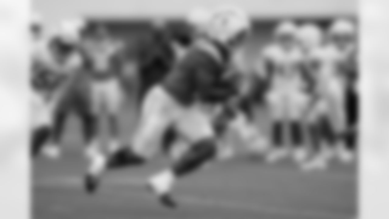 The Los Angeles Chargers practice at Training Camp on Monday, July 21, 2025 at The Bolt in El Segundo, CA.