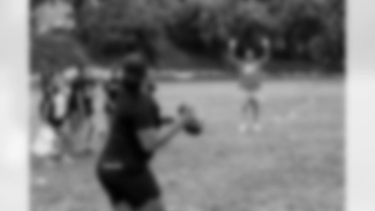 The Los Angeles Chargers host a girls flag football camp on Wednesday, March 26, 2025 at Blair High School in Pasadena, CA.