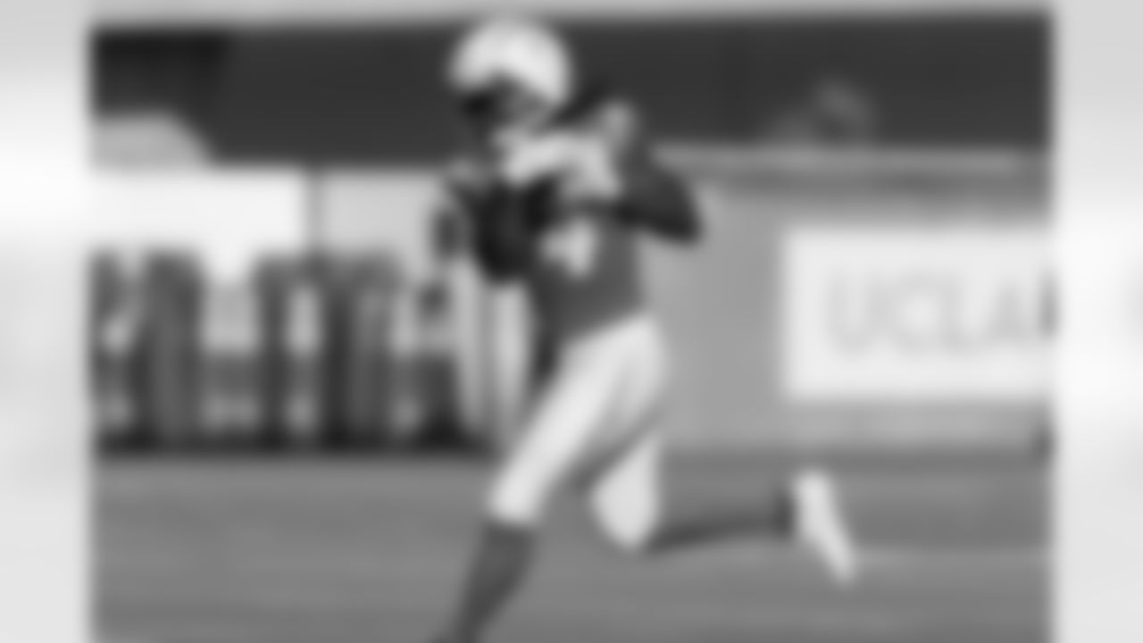 The Los Angeles Chargers practice at Training Camp on Saturday, July 27, 2024 at The Bolt in El Segundo, CA.