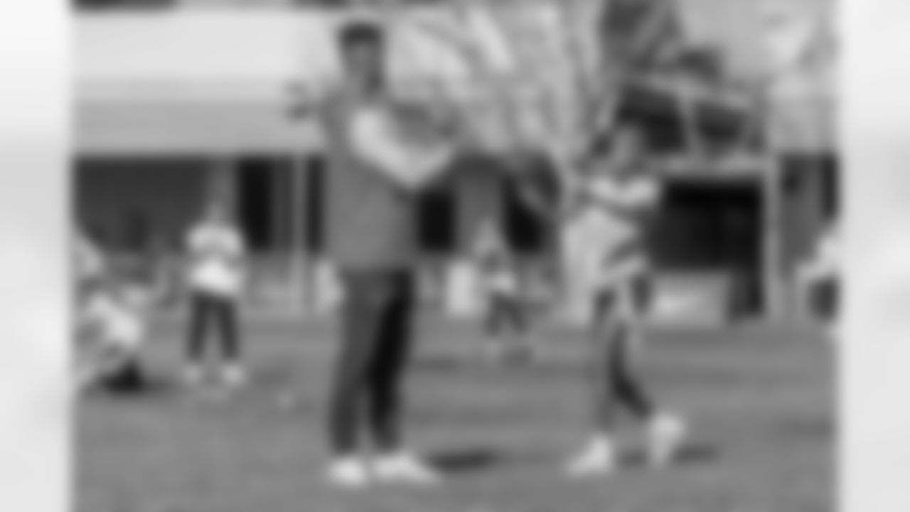 The Los Angeles Chargers host a girls flag football camp on Tuesday, December 02, 2025 at St. Joseph High School in Lakewood, CA.