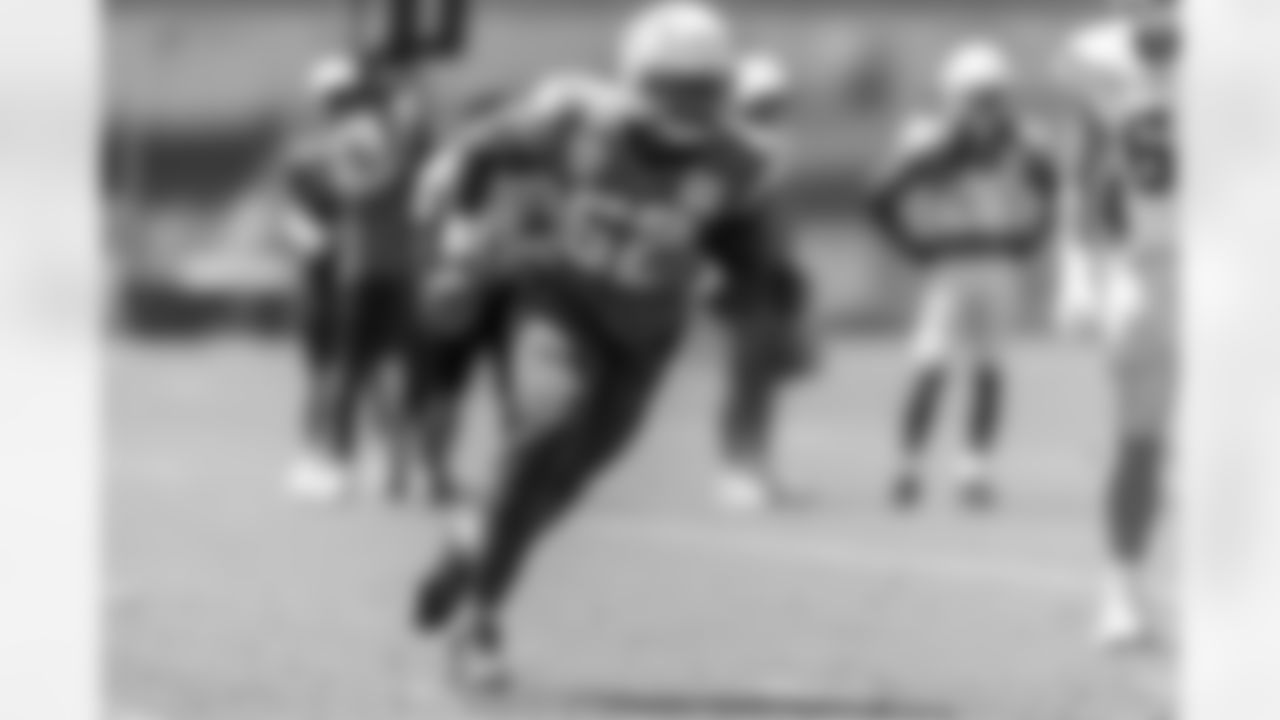 The Los Angeles Chargers practice at Training Camp on Monday, August 18, 2025 at The Bolt in El Segundo, CA.