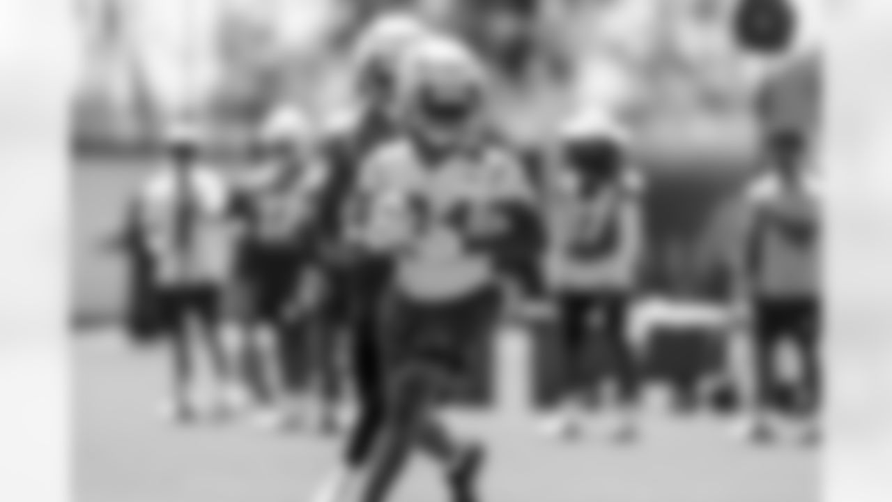 The Los Angeles Chargers practice at Training Camp on Wednesday, August 20, 2025 at The Bolt in El Segundo, CA.
