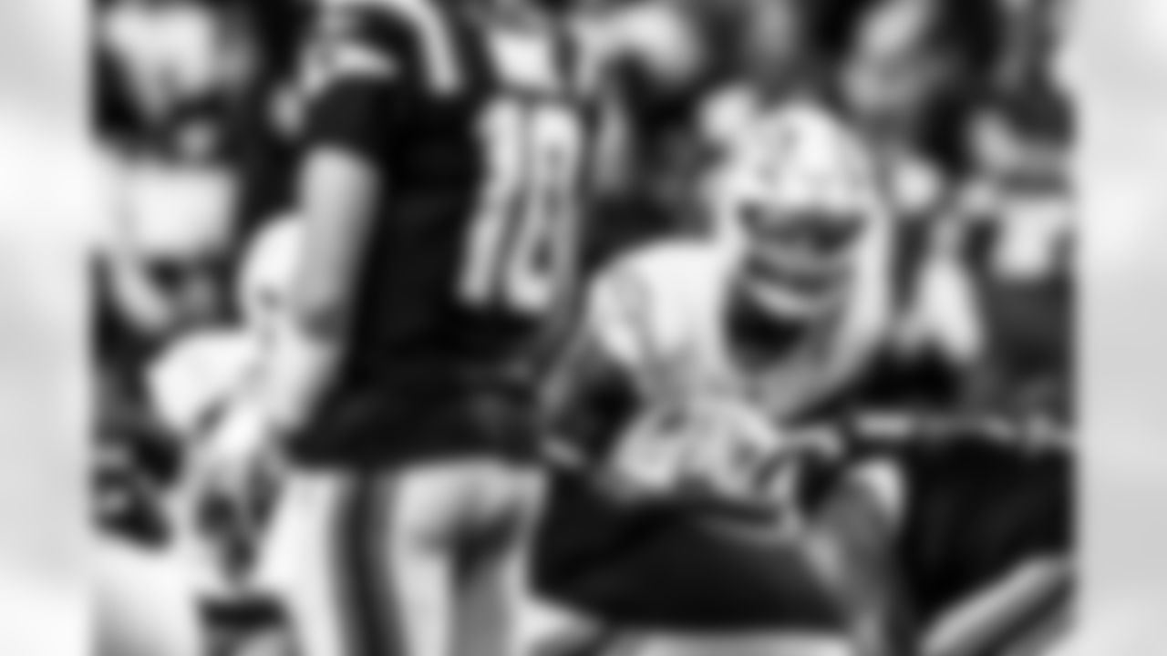 Take a look back at the Chargers Wild Card matchup with the Patriots in monochrome.