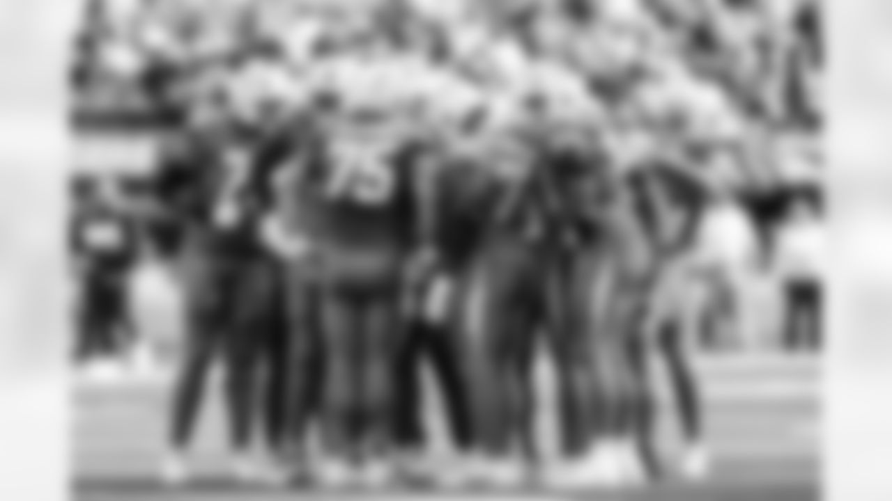 C Bradley Bozeman (75), G Zion Johnson (77) and OL Austin Deculus (74)