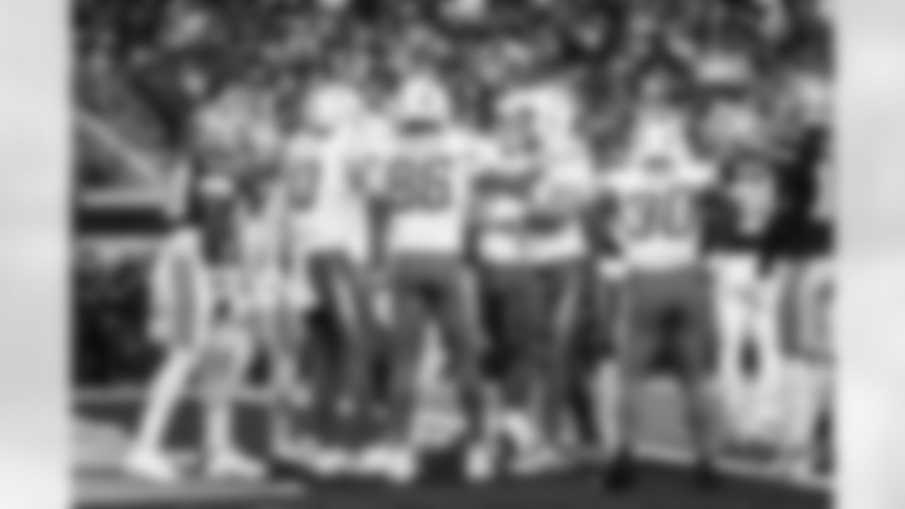 QB Justin Herbert (10), TE Oronde Gadsden (86) and C Bradley Bozeman (75)