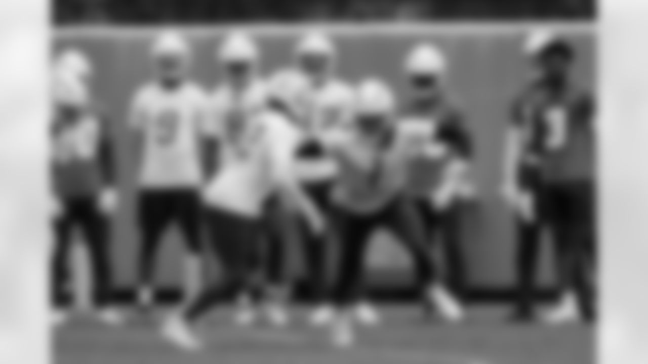 The Los Angeles Chargers hold OTA's on Monday, May 20, 2024 at Hoag Performance Center in Costa Mesa, CA.