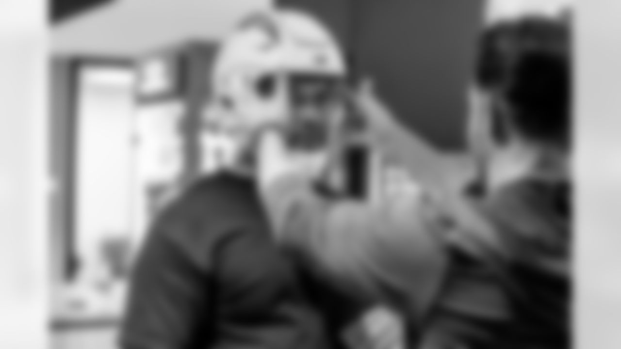 The Los Angeles Chargers rookie class is fitted for equipment on Thursday, May 8, 2025 at The Bolt in El Segundo, CA.