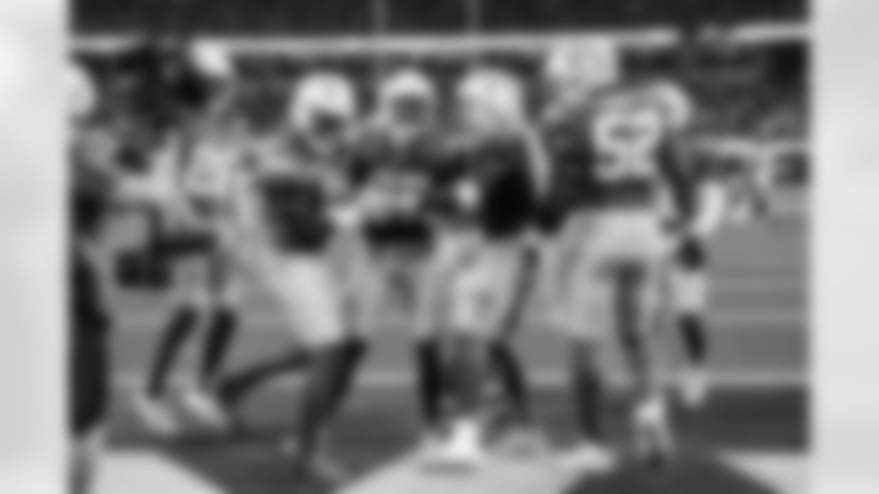 S Derwin James Jr. (3), S RJ Mickens (27) and LB Daiyan Henley (0)