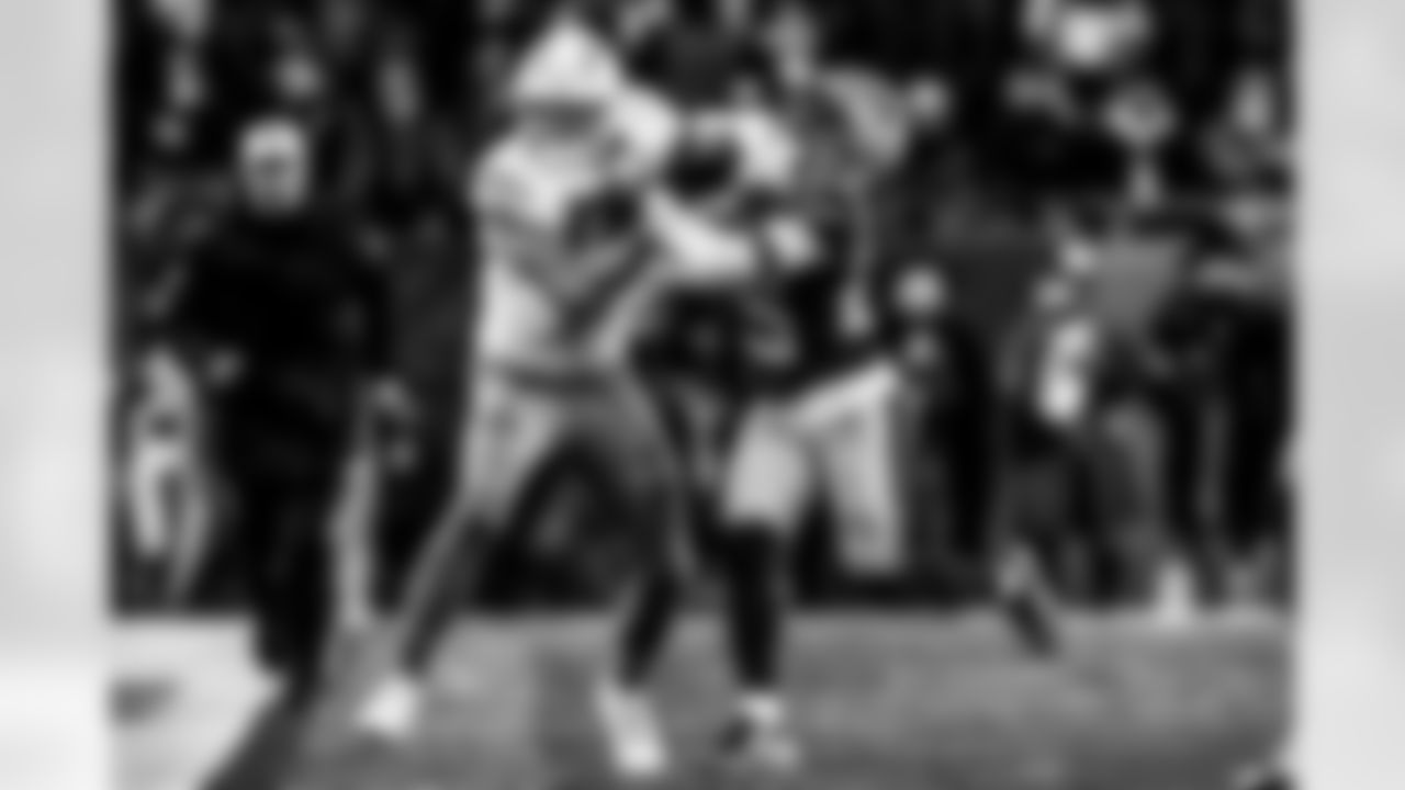 Take a look back at the Chargers Wild Card matchup with the Patriots in monochrome.