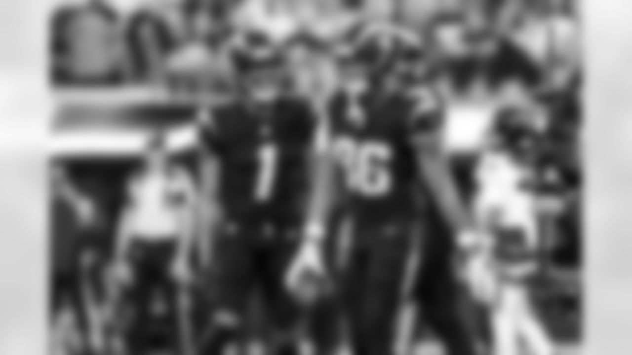 WR Quentin Johnston (1) and TE Oronde Gadsden (86)