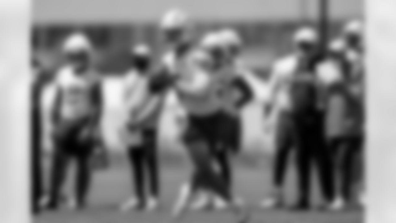 The Los Angeles Chargers practice at Training Camp on Thursday, August 21, 2025 at The Bolt in El Segundo, CA.