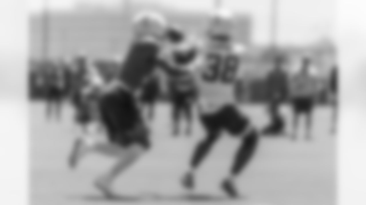The Los Angeles Chargers practice at Training Camp on Tuesday, August 19, 2025 at The Bolt in El Segundo, CA.