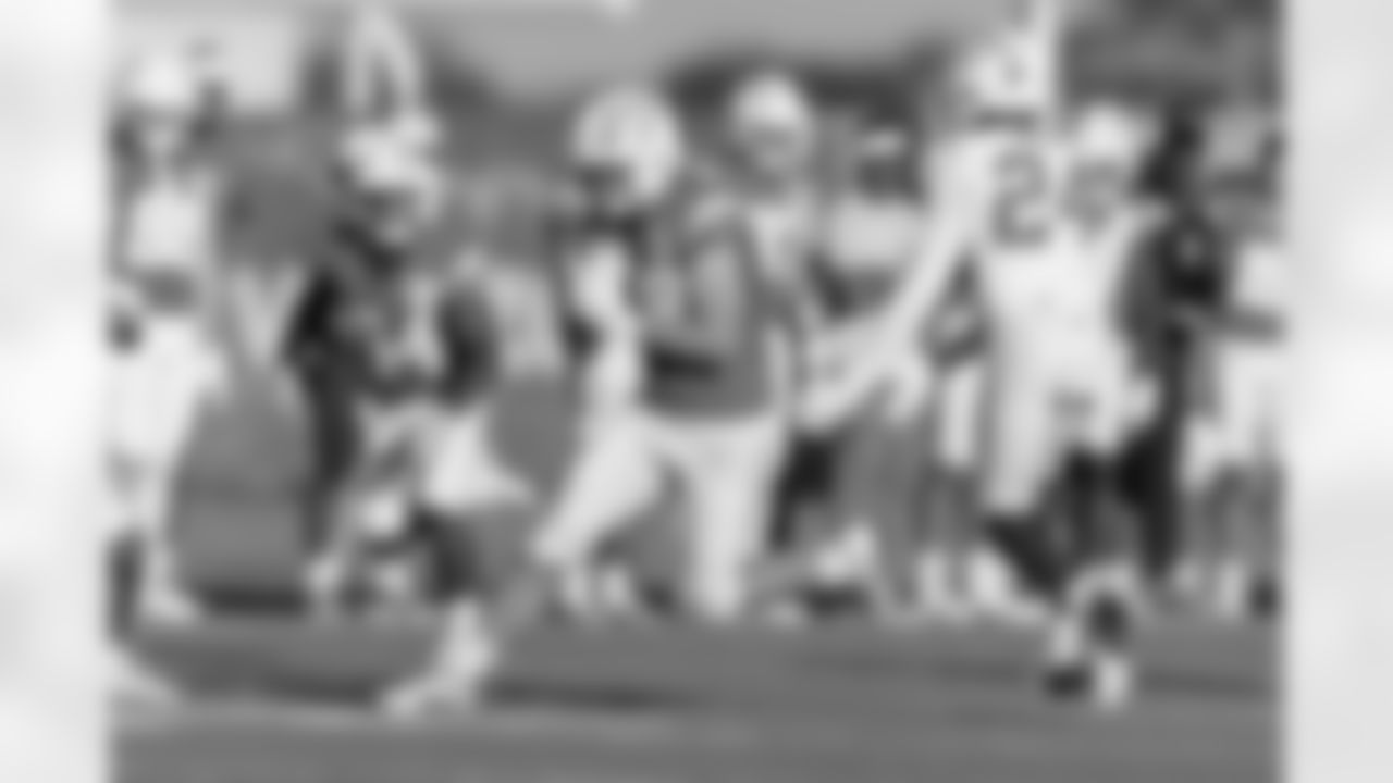 The Los Angeles Chargers practice at Training Camp on Saturday, July 27, 2024 at The Bolt in El Segundo, CA.