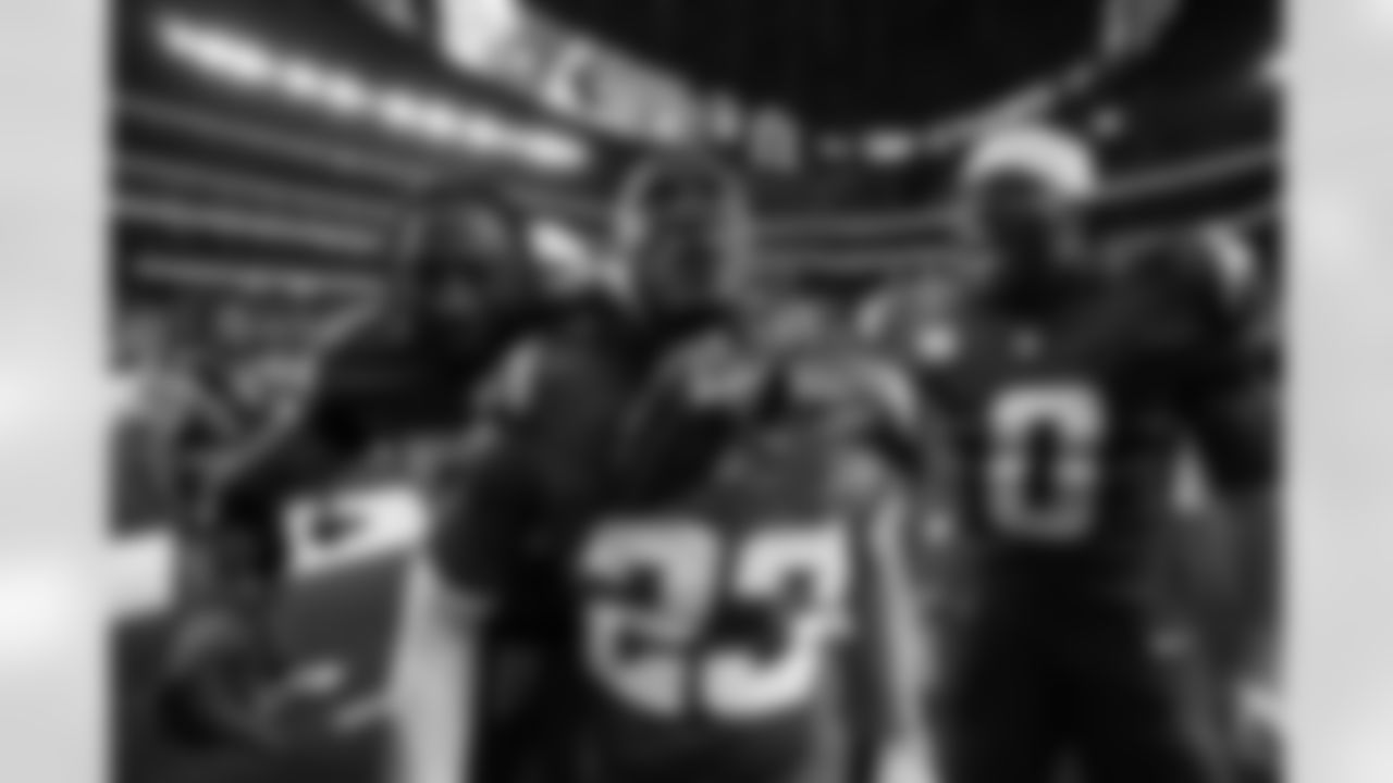 LB Del'Shawn Phillips (53), S Tony Jefferson (23) and LB Daiyan Henley (0)