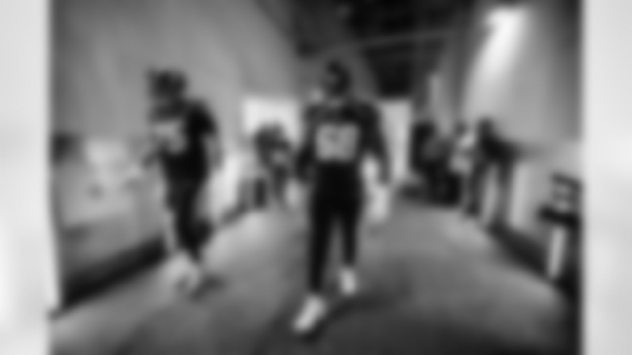 C Bradley Bozeman (75) and OL Jamaree Salyer (68)