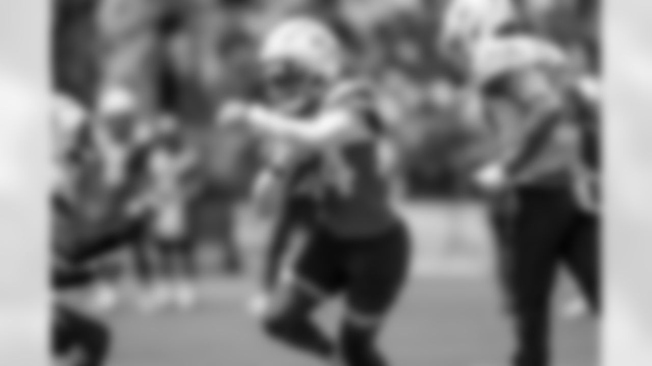 The Los Angeles Chargers practice at Training Camp on Sunday, August 3, 2025 at The Bolt in El Segundo, CA.