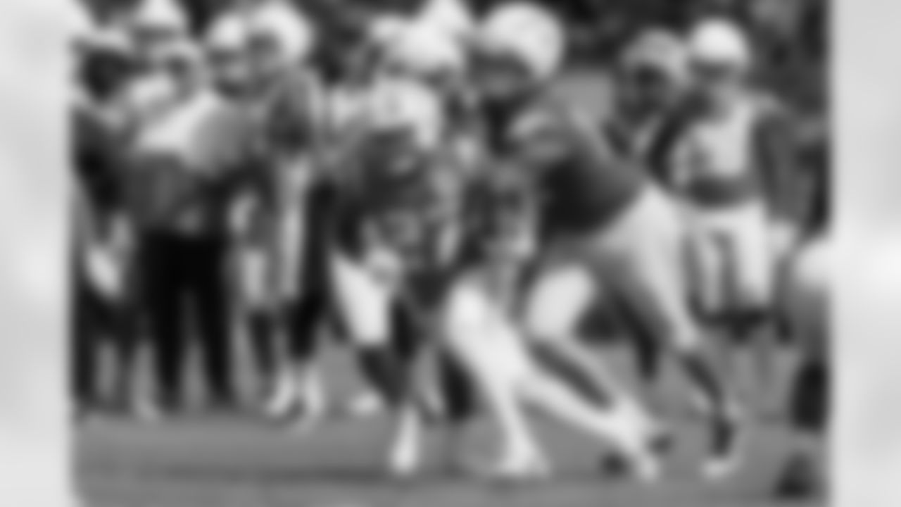 The Los Angeles Chargers practice at Training Camp on Wednesday, July 24, 2024 at The Bolt in El Segundo, CA.