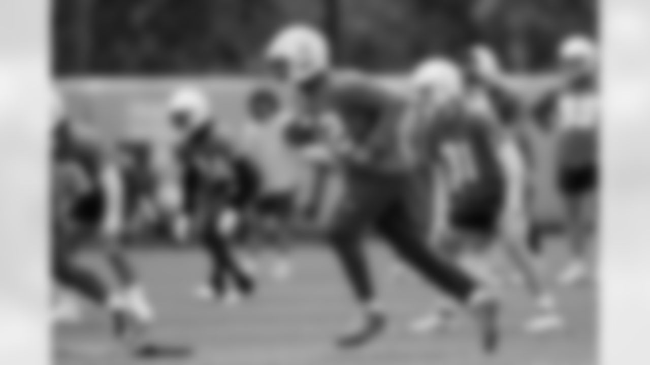 The Los Angeles Chargers hold OTA's on Monday, May 20, 2024 at Hoag Performance Center in Costa Mesa, CA.