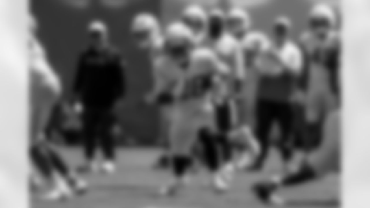 The Los Angeles Chargers practice at Training Camp on Monday, August 18, 2025 at The Bolt in El Segundo, CA.