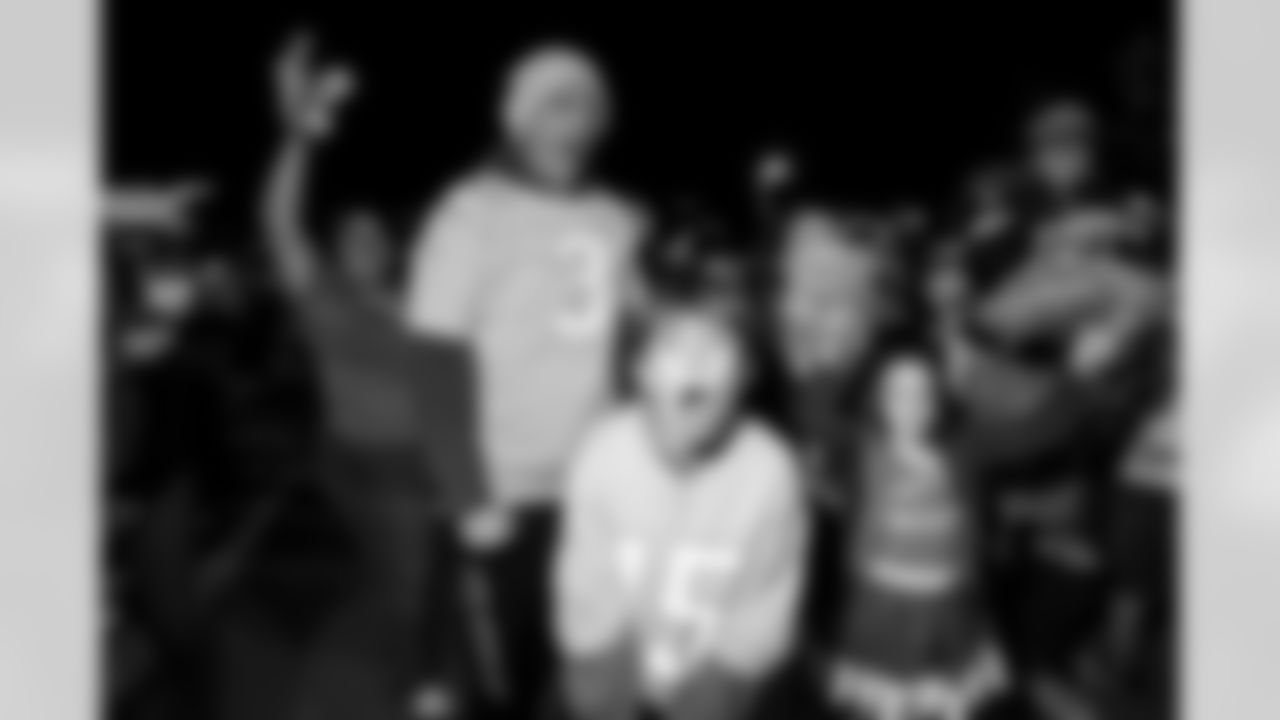 Fans gather at The Bolt for the Fan Rally + Drone Show on Friday January 9th, 2025