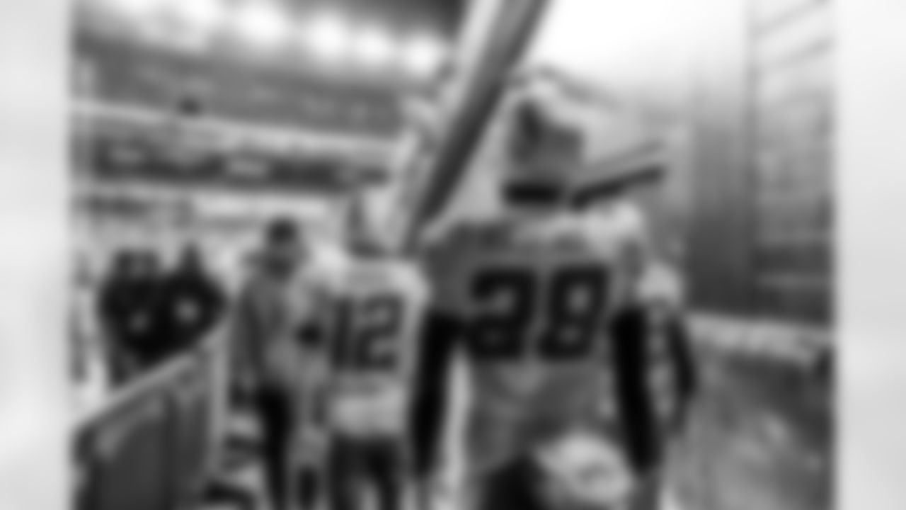 Take a look back at the Chargers Wild Card matchup with the Patriots in monochrome.