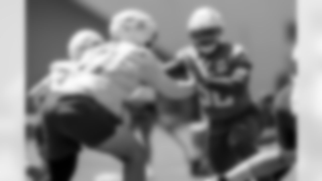 The Los Angeles Chargers practice at Training Camp on Tuesday, August 19, 2025 at The Bolt in El Segundo, CA.