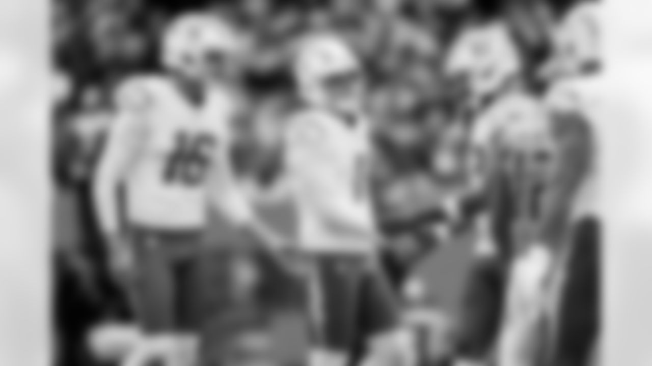 Chargers K Cameron Dicker (#11) in action during their Pro Bowl season