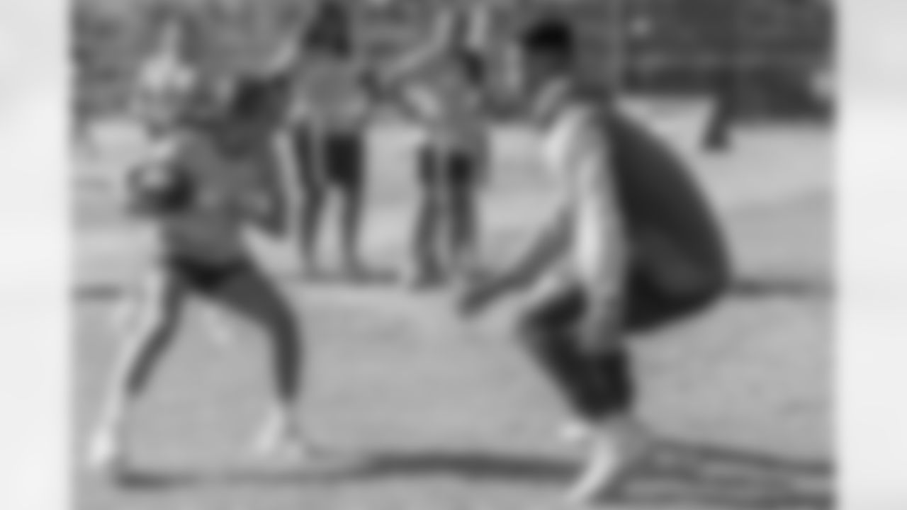 The Los Angeles Chargers host a girls flag football camp on Tuesday, December 02, 2025 at St. Joseph High School in Lakewood, CA.