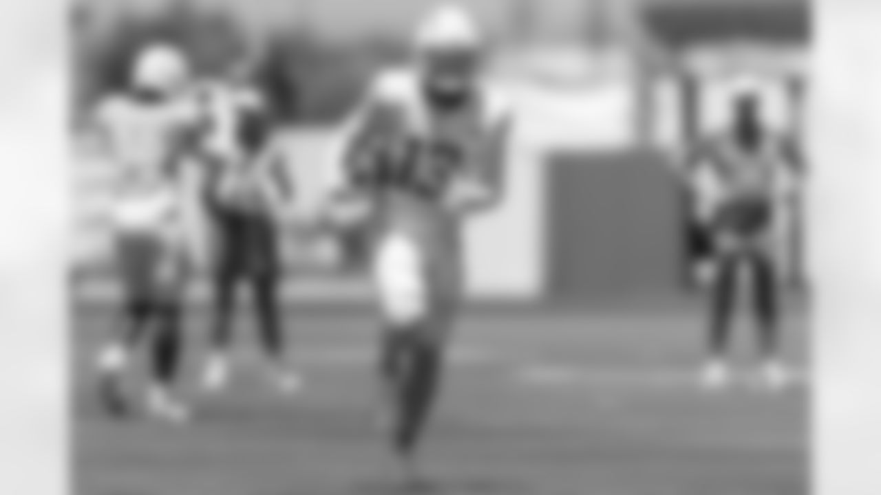 The Los Angeles Chargers practice at Training Camp on Monday, August 18, 2025 at The Bolt in El Segundo, CA.