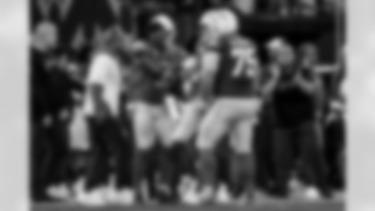 Chargers S Derwin James, Jr. (#3) and QB Justin Herbert (10) in action during their Pro Bowl season.