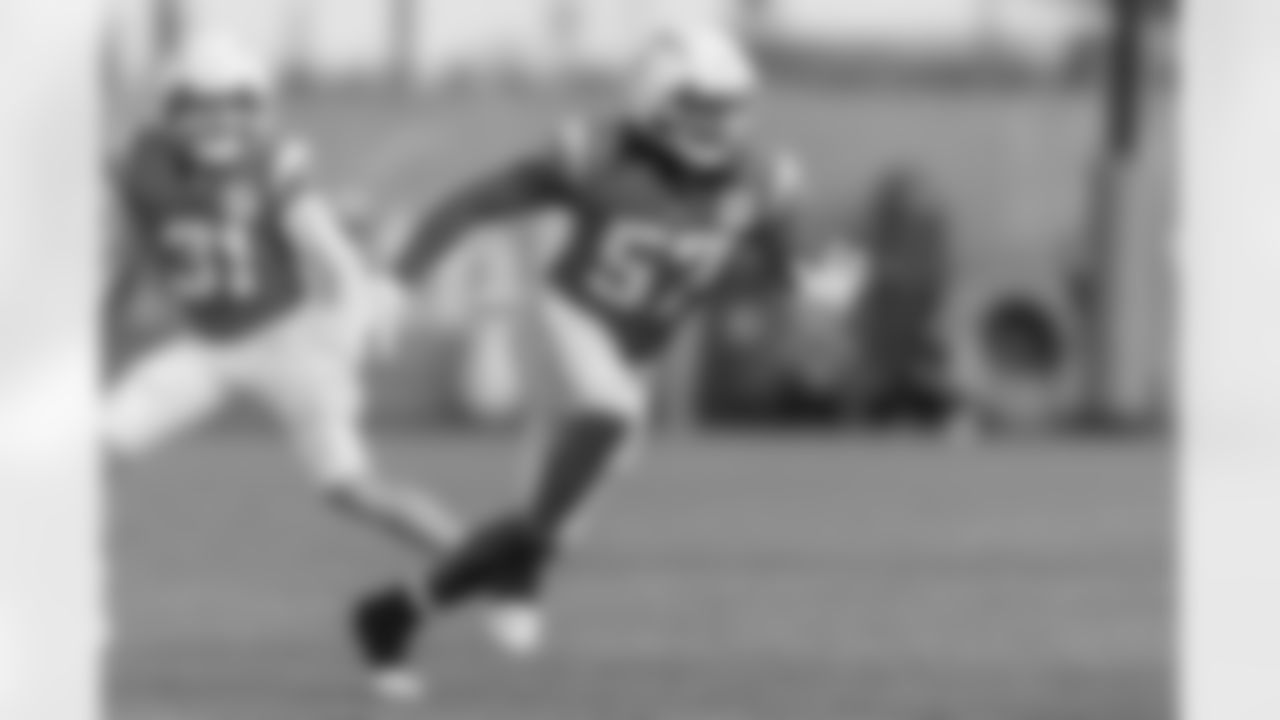 The Los Angeles Chargers practice at Training Camp on Thursday, August 1, 2024 at The Bolt in El Segundo, CA.
