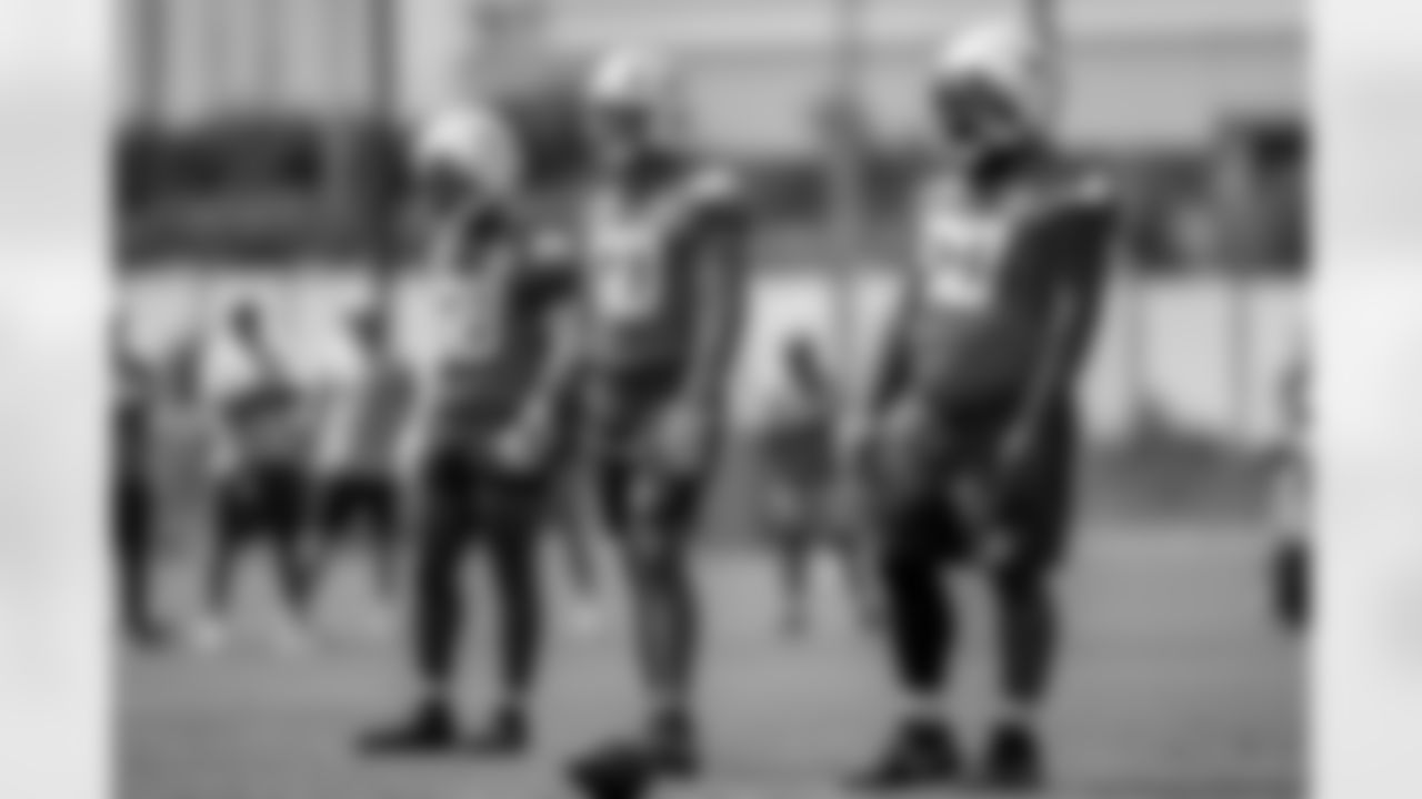 The Los Angeles Chargers practice at Training Camp on Thursday, August 21, 2025 at The Bolt in El Segundo, CA.