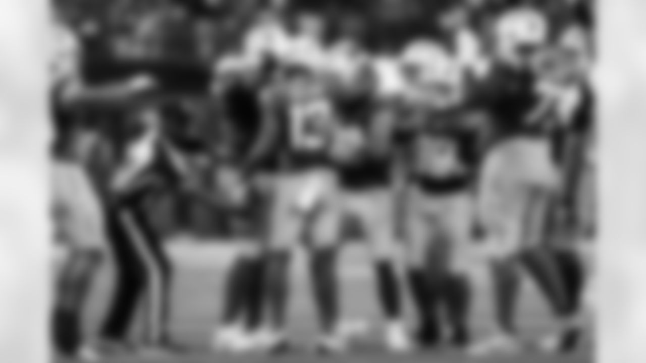 WR Keenan Allen (13) and QB Justin Herbert (10)