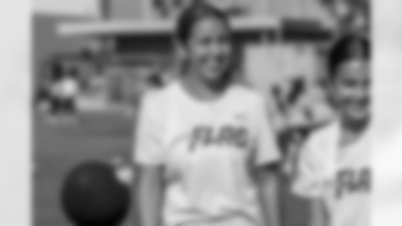 The Los Angeles Chargers host a girls flag football camp on Tuesday, December 02, 2025 at St. Joseph High School in Lakewood, CA.