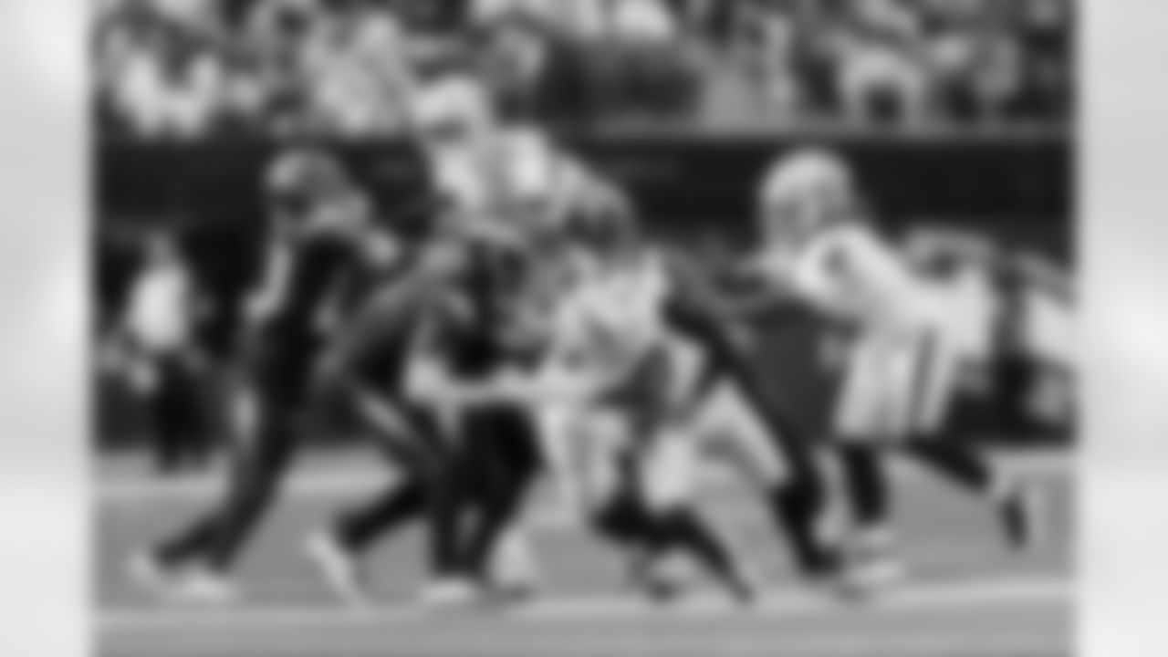 S Derwin James Jr. (3), OLB Khalil Mack (52) and LB Daiyan Henley (0)