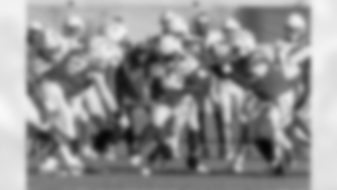 The Los Angeles Chargers practice at Training Camp on Friday, August 2, 2024 at The Bolt in El Segundo, CA.