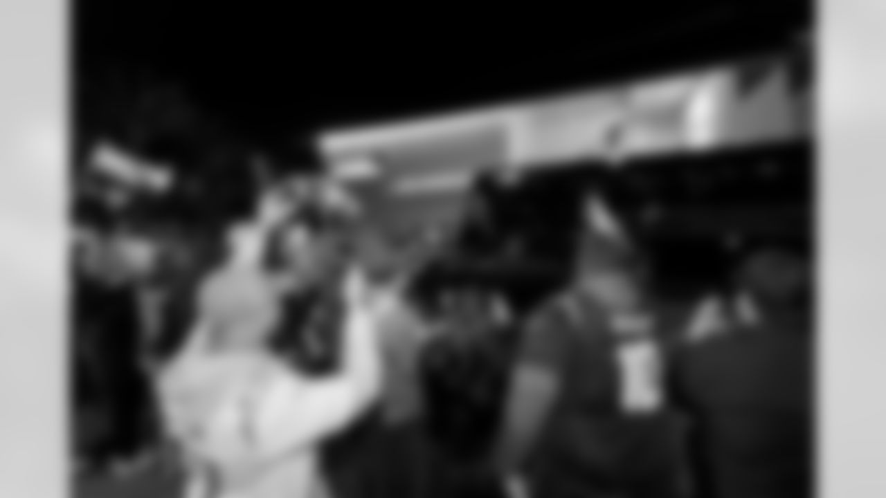 Los Angeles Chargers fans gather on Saturday, December 28, 2024 at The Bolt in El Segundo, CA to welcome the team home after their win over play the New England Patriots.