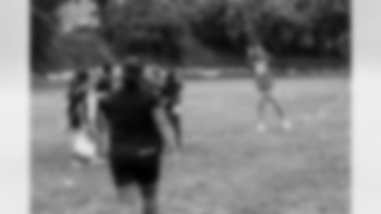 The Los Angeles Chargers host a girls flag football camp on Wednesday, March 26, 2025 at Blair High School in Pasadena, CA.