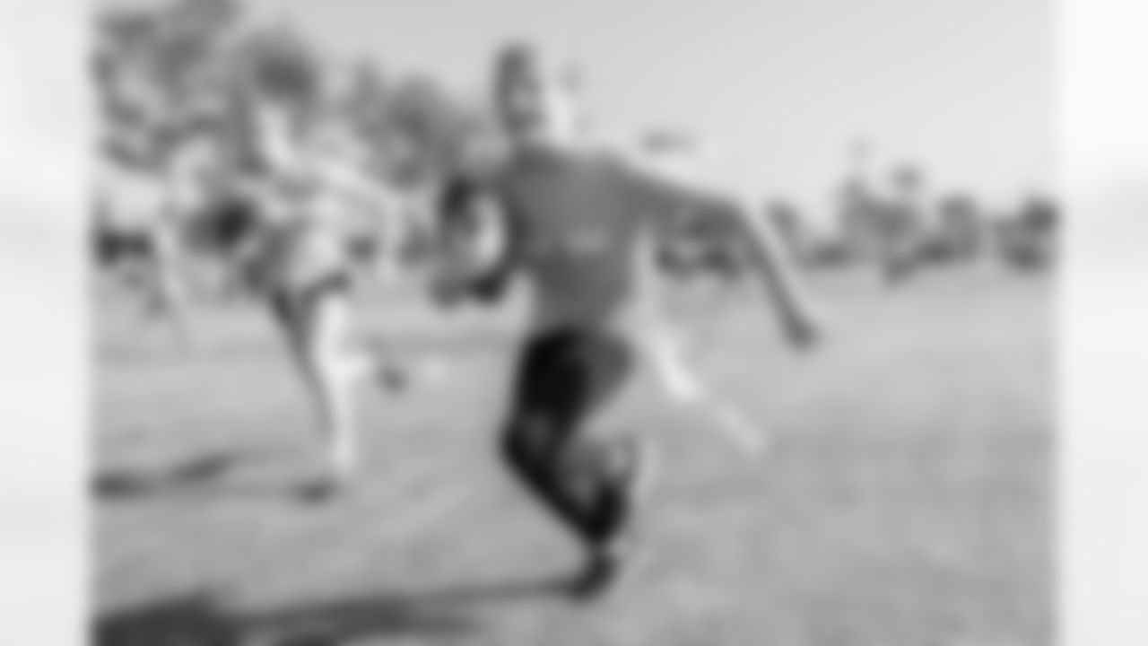 The Los Angeles Chargers host a girls flag football camp on Tuesday, December 02, 2025 at St. Joseph High School in Lakewood, CA.