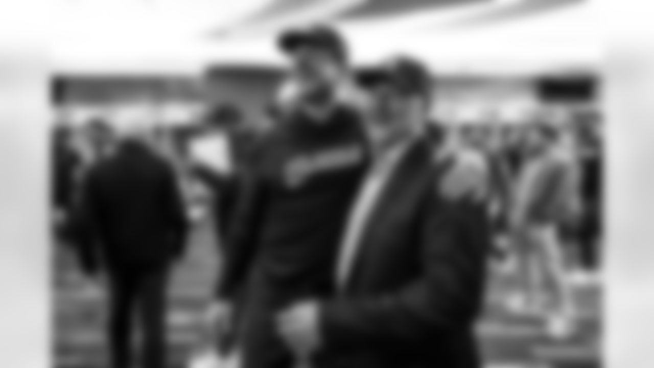 Head Coach Jim Harbaugh and General Manager Joe Hortiz