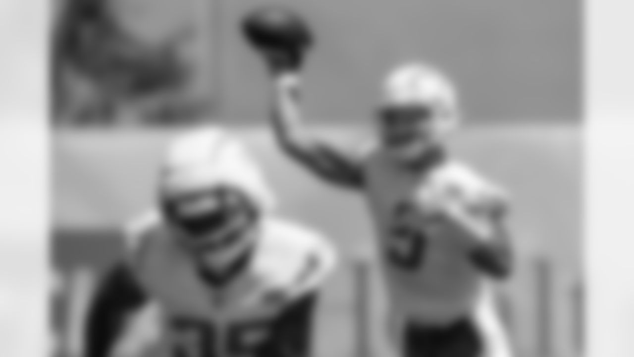 The Los Angeles Chargers practice at Training Camp on Tuesday, August 19, 2025 at The Bolt in El Segundo, CA.