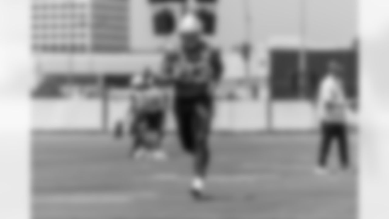 The Los Angeles Chargers practice at Training Camp on Wednesday, August 13, 2025 at The Bolt in El Segundo, CA.