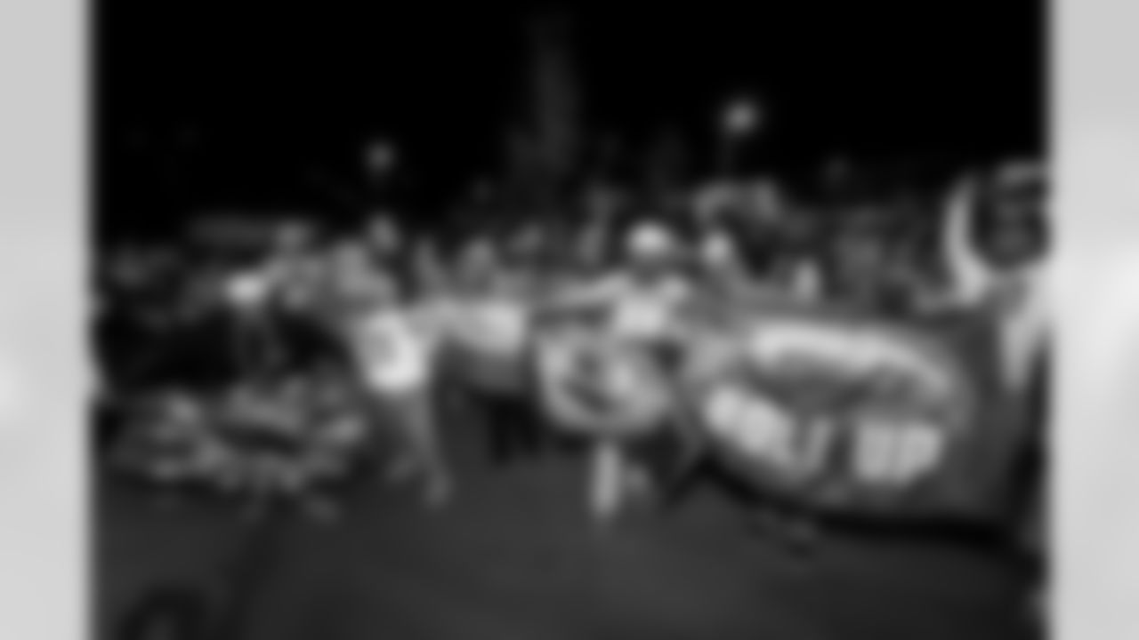 Fans gather at The Bolt for the Fan Rally + Drone Show on Friday January 9th, 2025