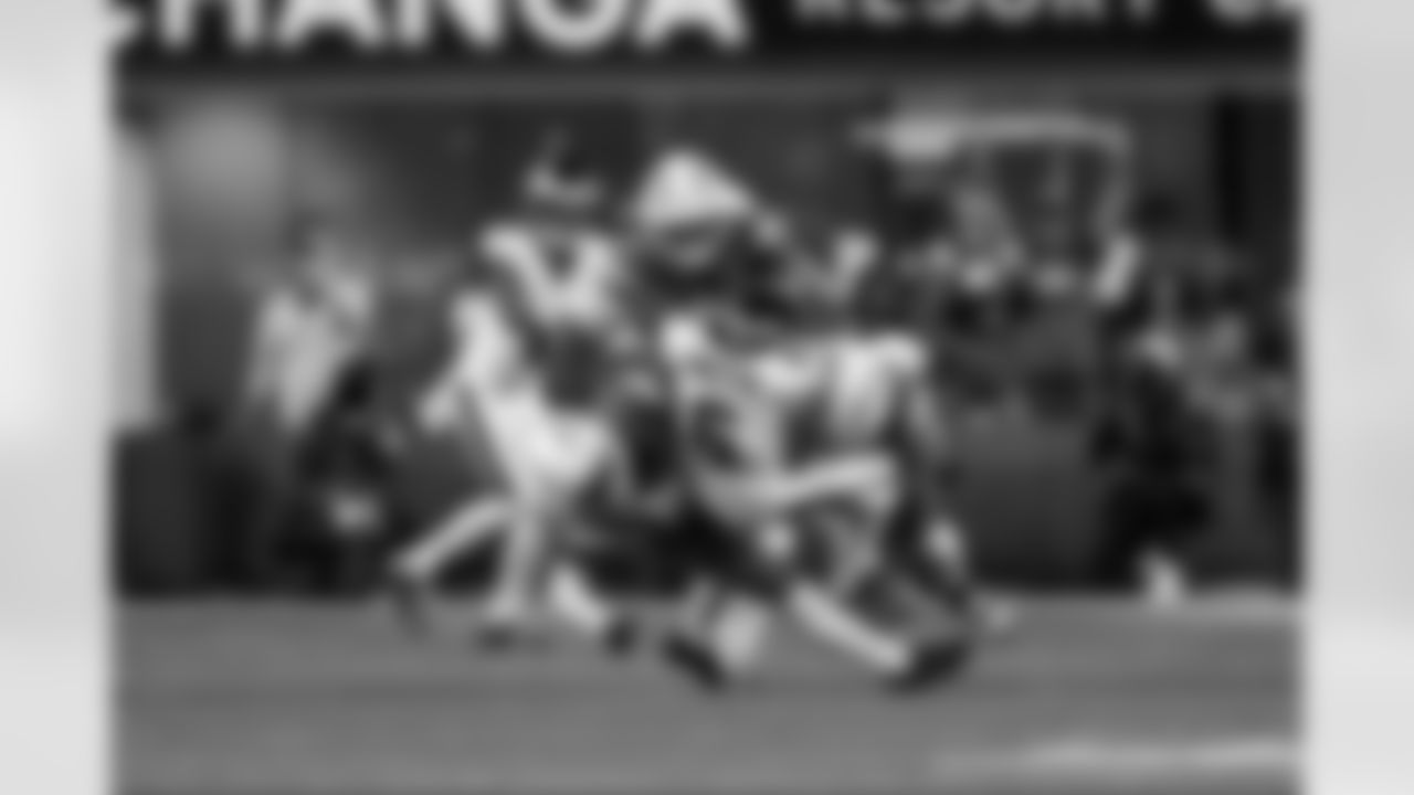 DB Elijah Molden (2), CB Tarheeb Still (29) and DL Justin Eboigbe (92)