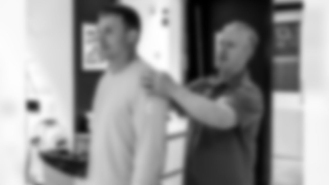 The Los Angeles Chargers rookie class is fitted for equipment on Thursday, May 8, 2025 at The Bolt in El Segundo, CA.