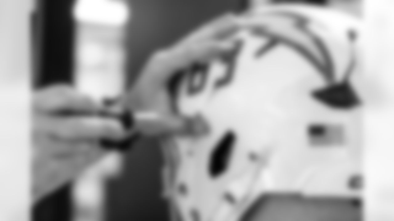 The Los Angeles Chargers rookie class is fitted for equipment on Thursday, May 8, 2025 at The Bolt in El Segundo, CA.