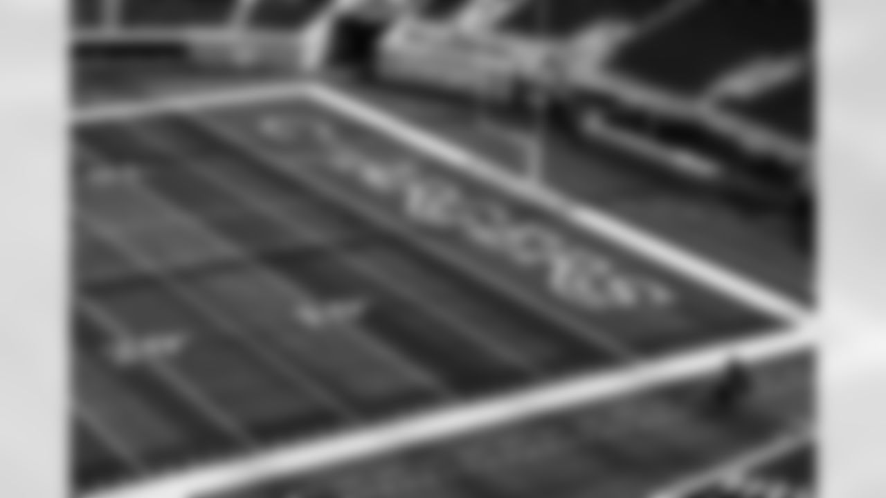 SoFi Stadium is photographed as it is converted to the 2025 Charger Power look on Friday, October 17, 2025 at SoFi Stadium in Inglewood, CA.