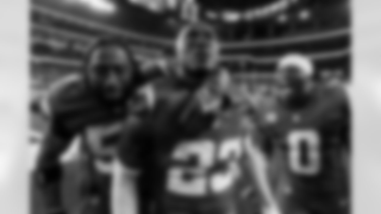 Sending them Home - The Monday Night Football game against the Eagles brought a lot of memorable moments, but the one that ended the game might take the cake. Cam Hart's full extension pass breakup led to Tony Jefferson's game-ending interception in overtime, as the safety ran all the way across the field to celebrate. He even found some Eagles fans when he got to the corner, telling them to go home. You can see how laser-focused he was with the intensity on the veteran's face as his teammates around him are overjoyed.