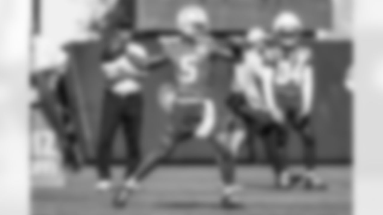 The Los Angeles Chargers practice on Thursday, October 9, 2025 at The Bolt in El Segundo, CA.