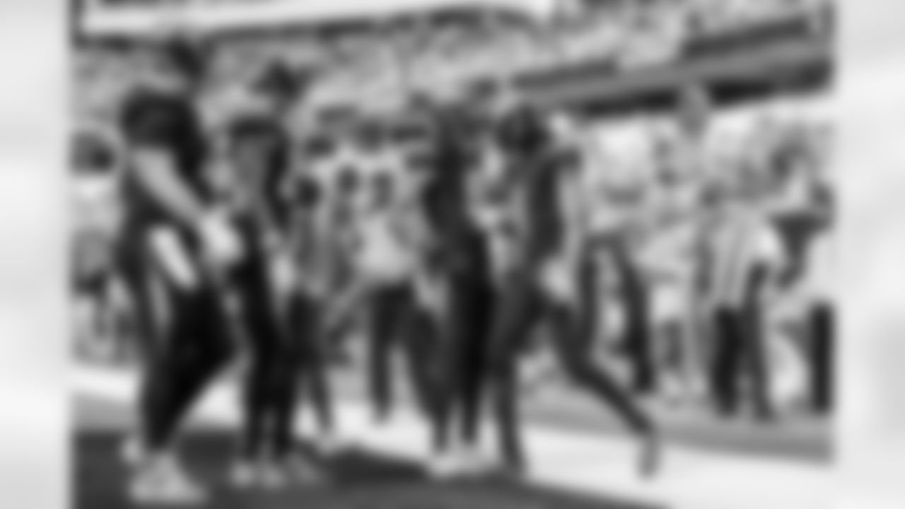 C Bradley Bozeman (75), TE Oronde Gadsden (86), WR Tre Harris (9) and WR Quentin Johnston (1)